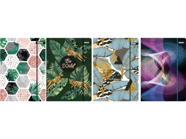 Benjamin Folder with elastic A4 Premium Metallic mix