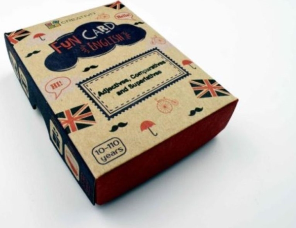 Creativo Fun Card English Adjectives, Comparatives .. | Leksaker - Spel - IQ pussel | GameStuff