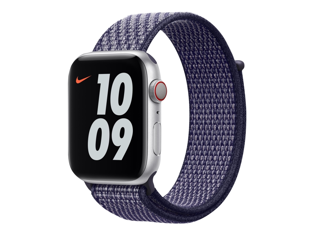 Apple 44Mm Nike Sport Loop - Urrem For Smart Watch - Almindelig Størrelse - Lilla Puls - For Watch Hermès Series 9, Se 3, Series 10, Series 11, Serie