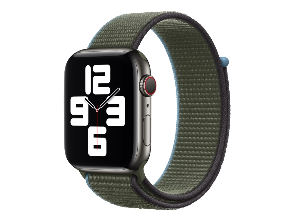 Apple 44Mm Sport Loop - Urrem For Smart Watch - Almindelig Størrelse - Inverness-Grøn - For Watch Hermès Series 9, Se 3, Series 10, Series 11, Series