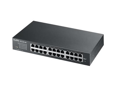 Zyxel GS-1100-24E - Switch - ohanterad - 24 x 10/100/1000 - rackmonterbar, skrivbordsmodell, väggmonterbar | Datortillbehör - Nätverk - Switchar | GameStuff
