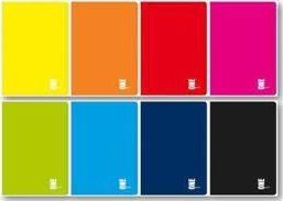 Notesbog A4/96K Ternet Uv One Color (5 Stk)