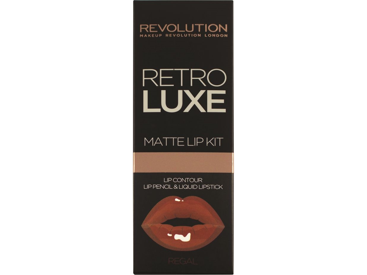 Makeup Revolution Retro Luxe Kit Matte Regal Lipstick and lip liner | Smink - Läppar - Läppstift | GameStuff