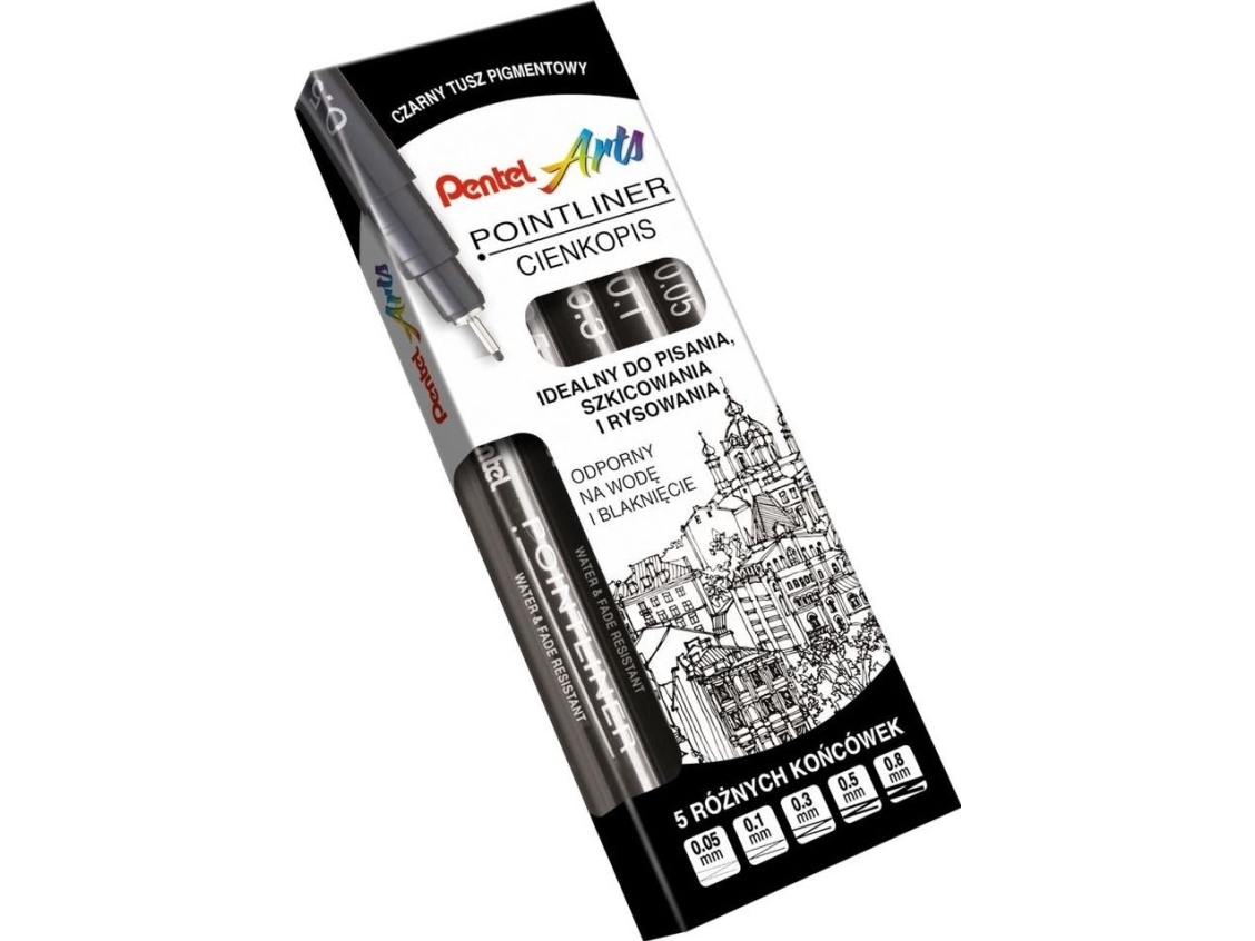 Pentel Fineliner Pointliner 5 Stück Pentel
