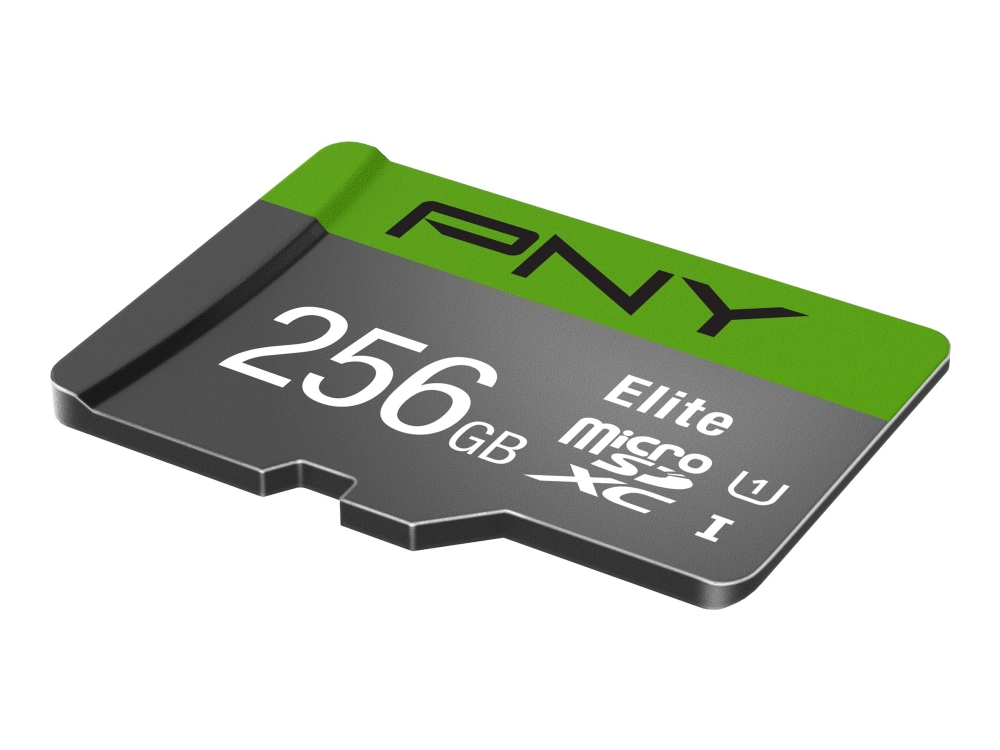 Pny Elite - Flashhukommelseskort - 256 Gb - A1 / Video Class V10 / Uhs Class 1 / Class10 - Microsdxc Uhs-I