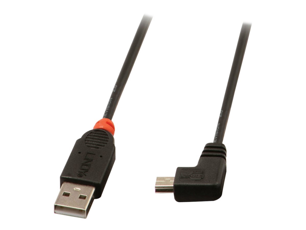 Lindy 31971, 1 M, Usb A, Mini-Usb B, Usb 2.0, Männlich/Männlich, Schwarz