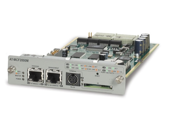 Allied Telesis AT-MCF2000M - Adapter for fjernadministration - 1GbE, RS-232 - 1000Base-T - for AT MCF2000 Multi-Channel Modular Media Chassis
