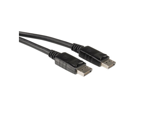 Value 11045609, 10 M, Displayport, Displayport, Hanstik, Hanstik, Sort