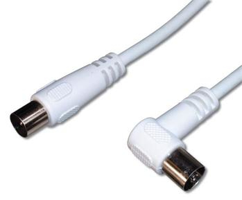 Premiumcord Tv M/F 90, 75 Ohm, 3M, 3 M, Iec, Iec, Weiß