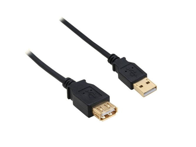 Inline 4043718125128, 5 M, Usb A, Usb A, Usb 2.0, Hanstik/Hunstik, Sort