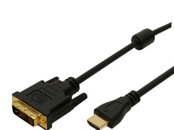 Logilink 2M Hdmi/Dvi-D, 2 M, Dvi-D, Hdmi, Gold, Schwarz, Stecker/Buchse