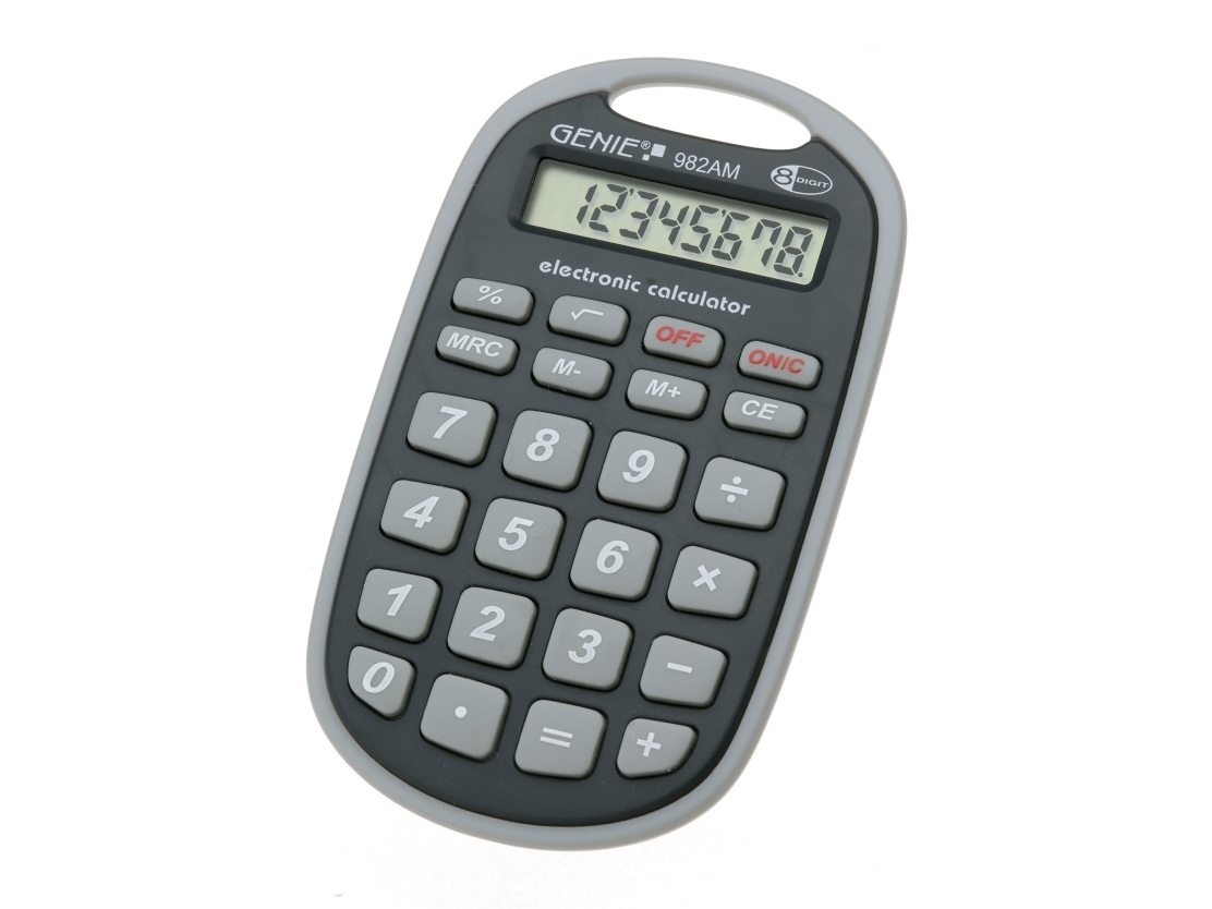 GENIE 982 AM - Skrivbordskalkylator - 12 siffror - solcellspanel, batteri