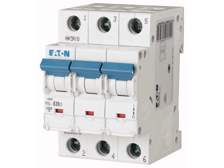 Eaton Pxl-B20/3, Miniature Strømafbryder, 10000 A, Ip20