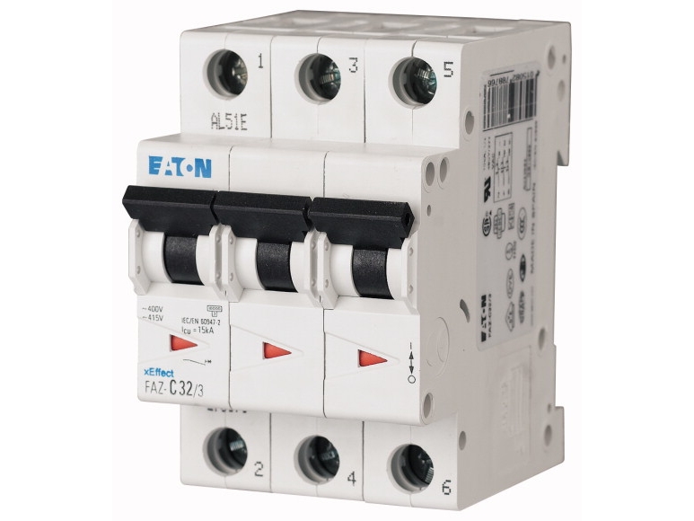 Eaton FAZ-C20/3, Dvärgbrytare, Typ C, IP20, IP40 | EL Artiklar - Andra EL - Starka kraftartiklar | GameStuff