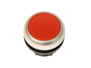 Eaton M22-DR-R-X0, Knap, Krom, Rød, Plast, IP66, IP67, IP69, 29,7 mm, 29 mm