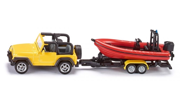 Siku Jeep With Boat | Leksaker - Bilar och andra fordon | GameStuff