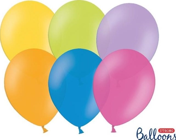 Party Deco ilmapallot Strong, pastellivärisekoitus, 30 cm, 100 kpl yleismaailmallinen
