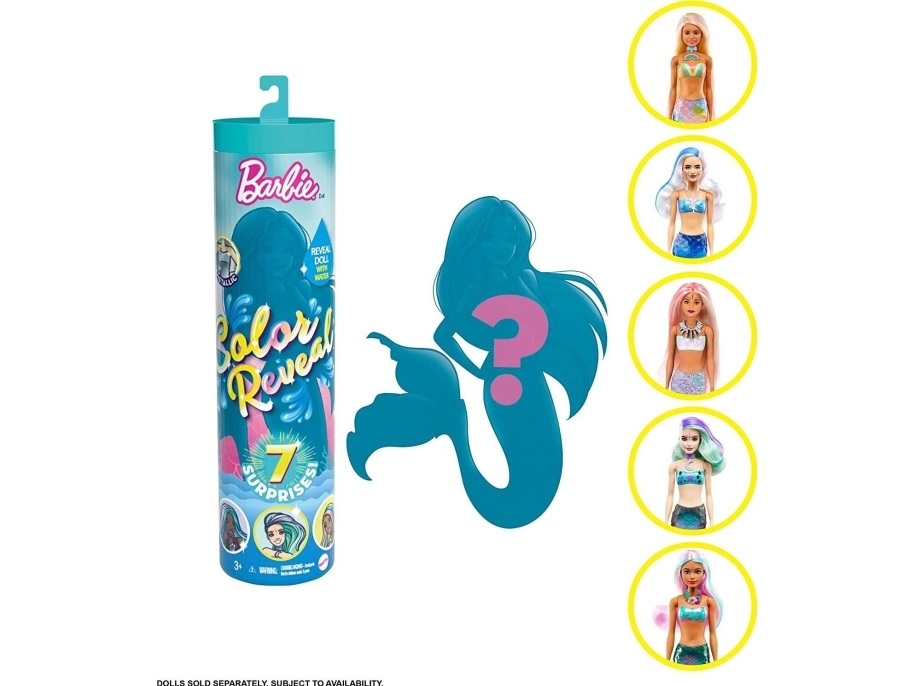Details about   Barbie Color Reveal Mermaid & Barbie Pet Set Series Lot 2  New Factory Sealed 