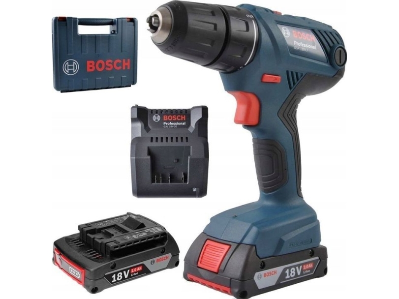 Wiertarko-Wkrętarka Bosch Gsr 180-Li 18 V 2 X Akumulator 2 Ah (06019F8109)
