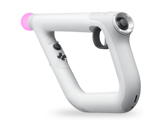 Sony Interactive Entertainment Vr Aim, Skydevåben, Playstation 4, D-Måtte, Analog/Digital, Trådløs, Grå, Hvid