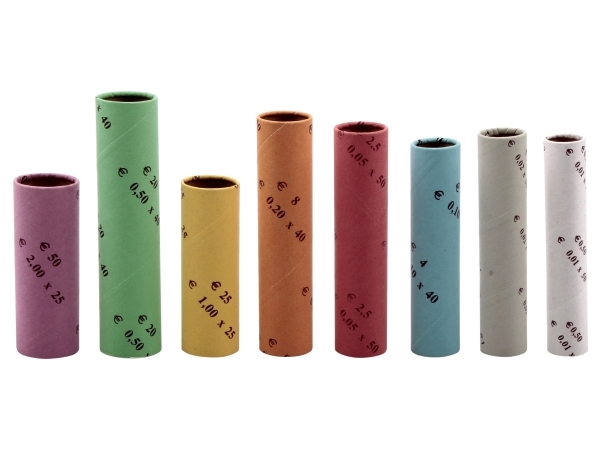 Olympia 3701 møntpakke & seddelstrop Nikkel mønt indpakning 10 stk