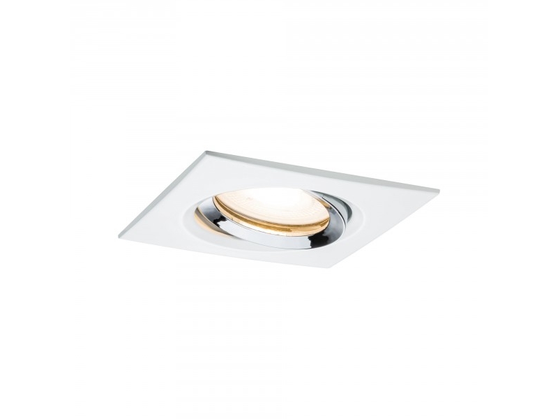 Paulmann 936.64, Indbygget lysplade, GU5.3, 1 pære(r ), 35 W, 230 V, Krom, Hvid