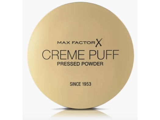 Max Factor CrĂme Puff Powder Compact Krukke Pulver Beige Natural Universel Mat