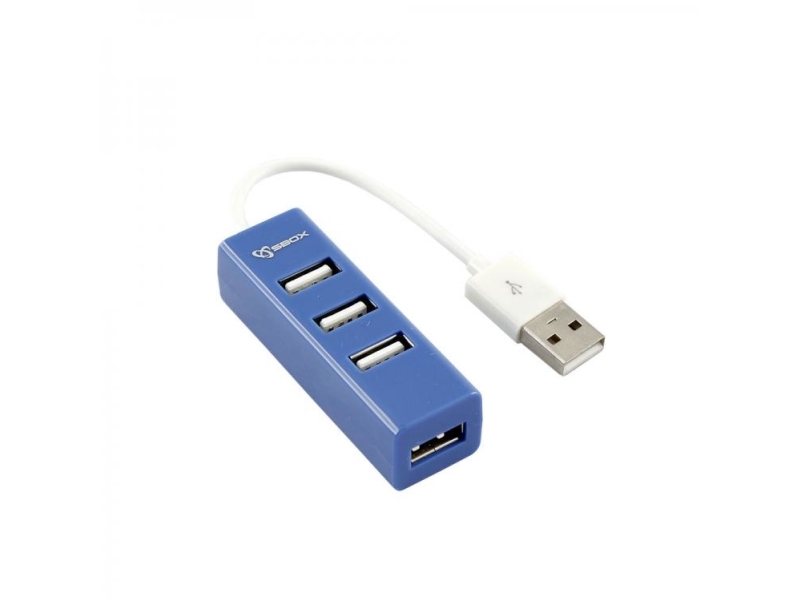 Sbox H-204Bl, Usb 2.0, Usb 2.0, 480 Mbit/S, Blå, Acrylonitrile Butadiene Styrene, Usb