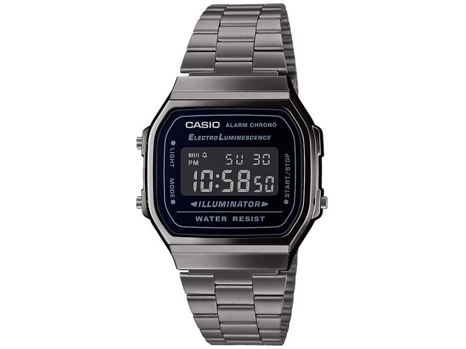 Casio A168WEGG-1BEF, Vandfast, Kvarts
