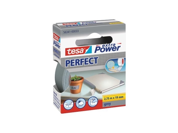 TESA 56341-33, Grå, Buntning, Fastsättning, Hantverk, Märkning, Stärkande, 2,75 m, 19 mm, 1 styck | EL Artiklar - Vägar & tillägg - Isoleringstejp | GameStuff