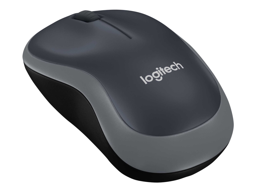 Logitech Wireless Notebook Mouse M185 - Maus - Drahtlos - Usb - Kabelloser Empfänger (Usb) - Grau (910-002238)