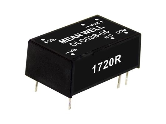 MEAN WELL DLC03A-15, 3 W, 15 V, 0,1 A, RoHS, 1800 stk