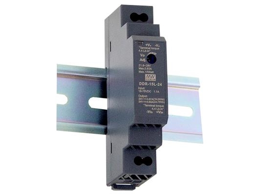 MEAN WELL DDR-15L-15, 18 - 75 V, 15 W, 15 V, 1 A, RoHS, 54,5 mm