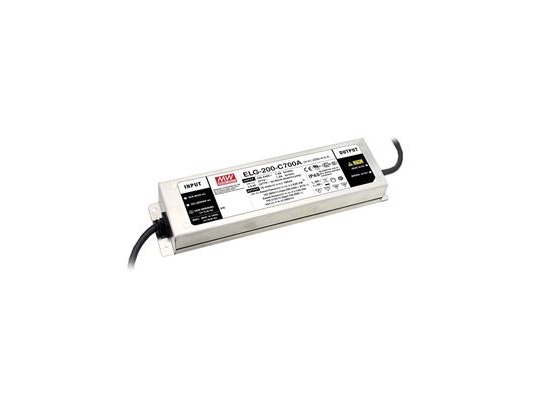 MEAN WELL ELG-200-C700A-3Y, 200 W, IP20, 100 - 305 V, 0,7 A, 286 V, 71 mm