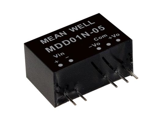 MEAN WELL MDD01M-12, 10.8 - 13.2 V, 1 W, 12 V, -0,042 A, RoHS, 3000 styck | Komponenter - Elektronik - DC/DC-omvandlare | GameStuff