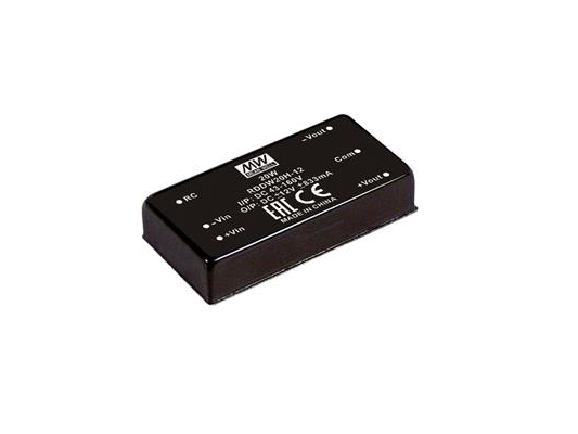 Mean Well Rddw20h-12, 43 - 160 V, 20 W, 12 V, 1,833 A, Rohs, 50,8 Mm