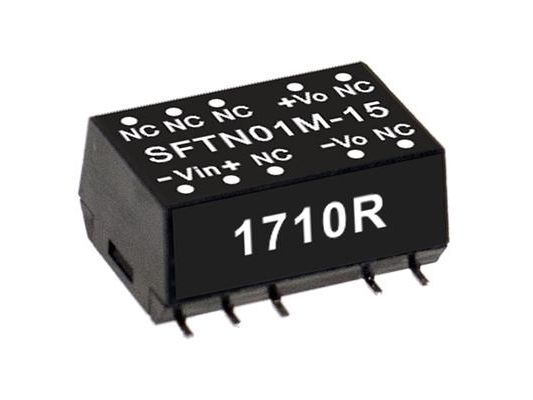 Mean Well Sftn01l-05, 4.5 - 5.5 V, 1 W, 5 V, 0,2 A, Rohs, 15,2 Mm