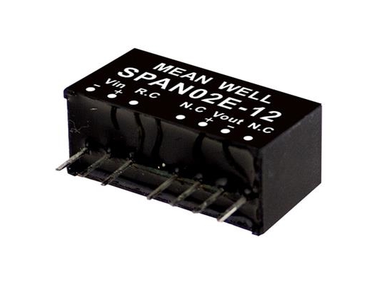 Mean Well Span02c-15, 36 - 75 V, 2 W, 15 V, 0,134 A, Rohs, 2576 Stk