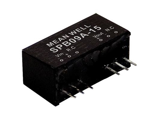 Mean Well Spb09c-15, 36 - 75 V, 9 W, 15 V, 0,6 A, Rohs, 24 Mm