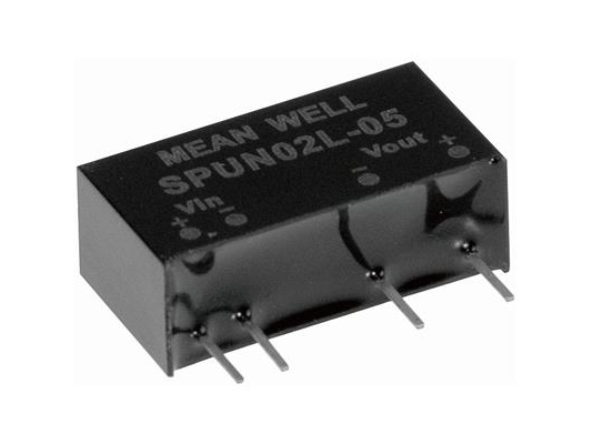 MEAN WELL SPUN02M-05, 10.8 - 13.2 V, 2 W, 5 V, 0,4 A, RoHS, 2100 stk