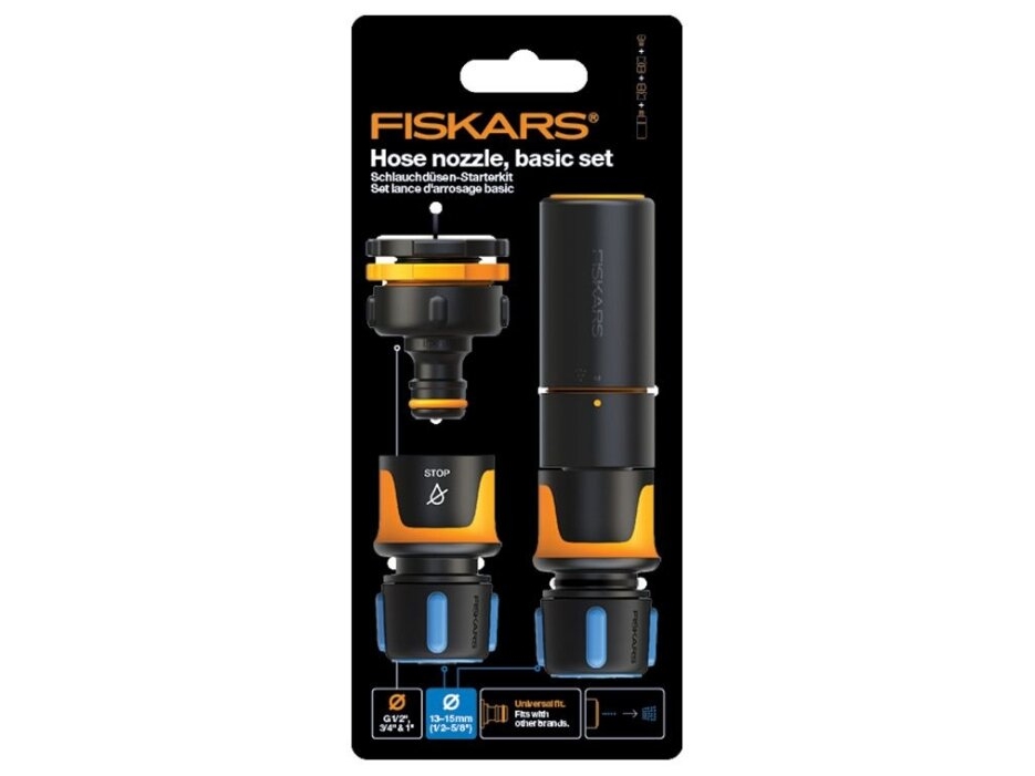 Fiskars 1027091, Sort, Blå, Orange