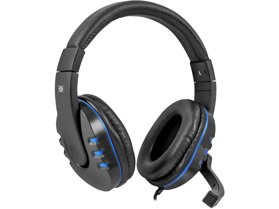 Defender Warhead G-160, Verkabelt, Gaming, 18 - 20000 Hz, 240 G, Kopfhörer, Schwarz, Blau