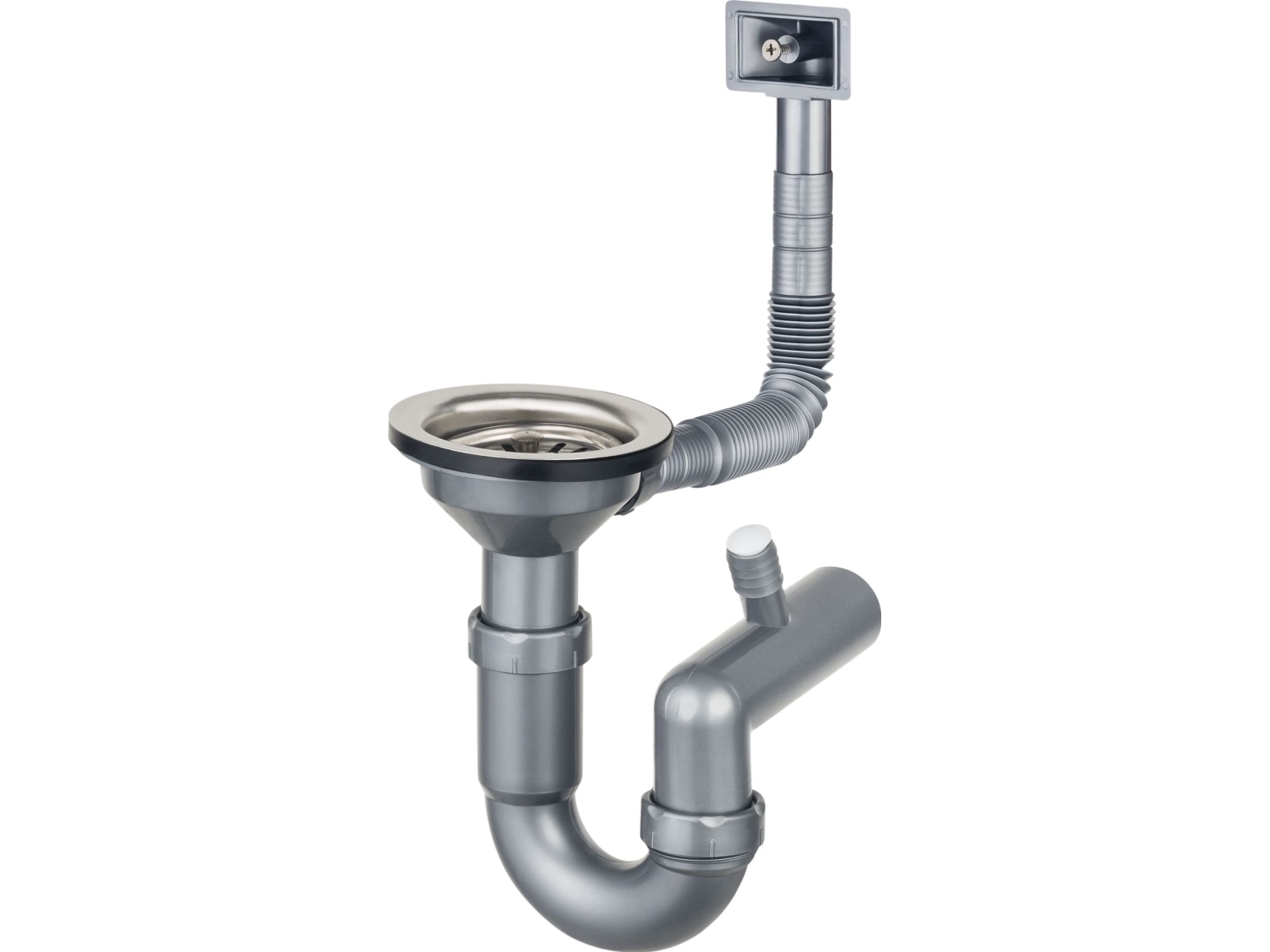 Sifon Deante TSO. til stålvaskere 1-KOM, 3,5 MED KURV I KOMBINETTEN