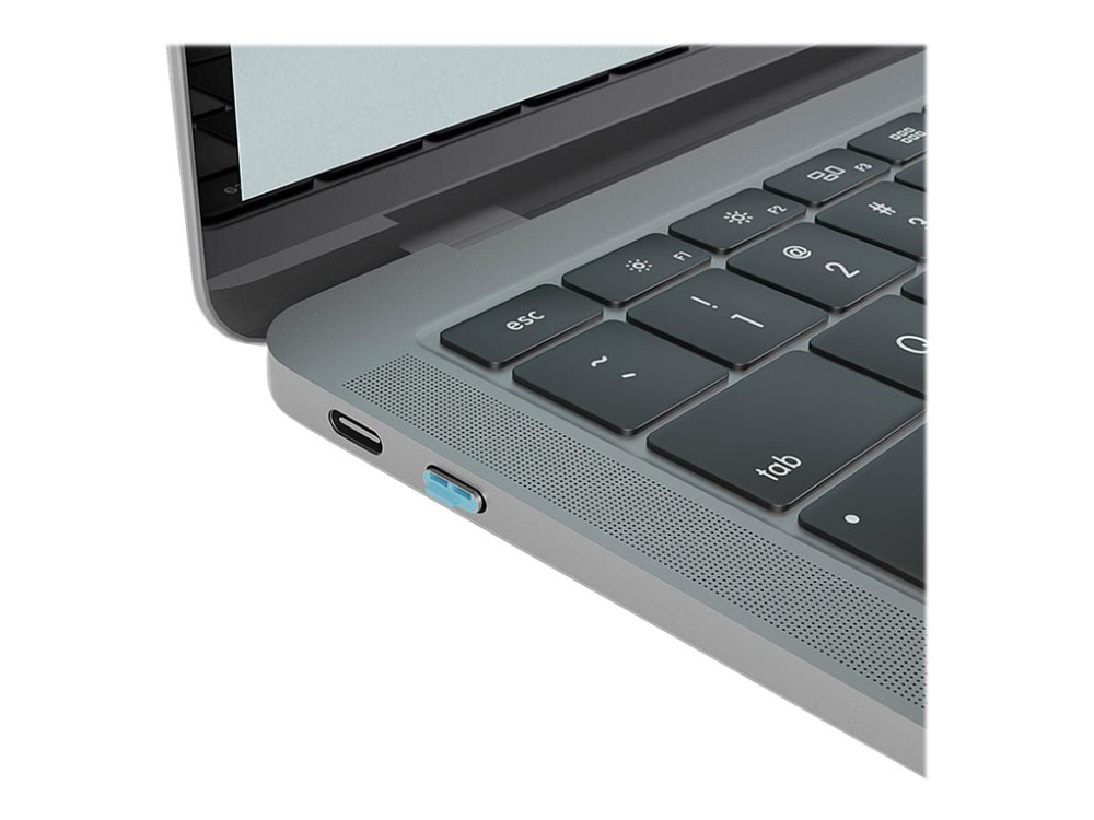 Lindy Electronics USB-C Port Blocker med Monterings nøgle (4 stk) Blå