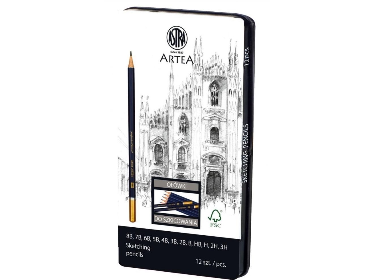 Astra Skizzenstifte Artea 12 Stk. Astra