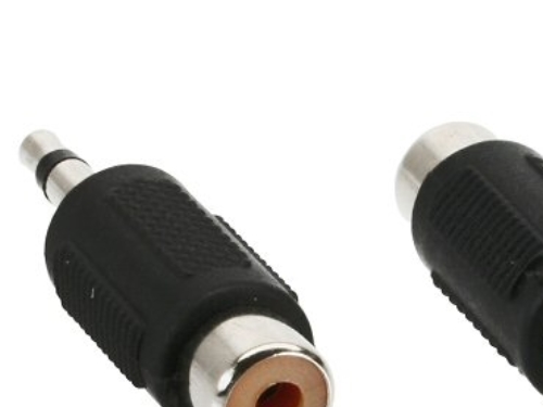 Inline Audio Adapter, 3,5Mm Klinke Stecker An 1X Cinch Buchse, Mono, 3.5Mm Jack Male, Rca, Schwarz
