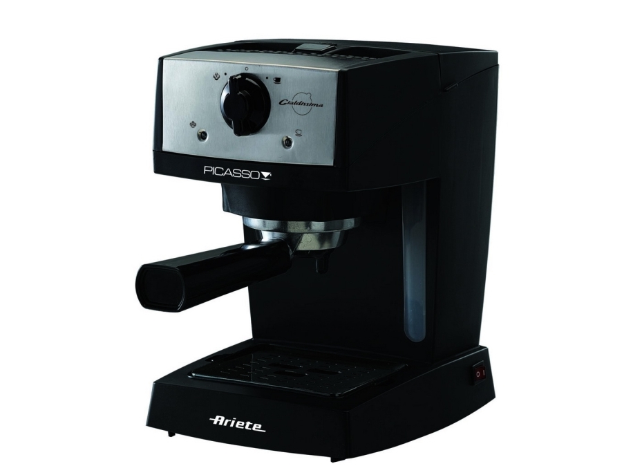 Ariete 1366/50, Espressomaschine, 0,9 L, Gemahlener Kaffee, Kaffeepad, 850 W, Schwarz