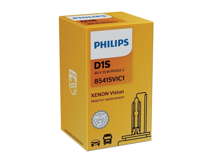 Philips Vision Typ Av Lampa: D1s Xenon Strålkastarlampa För Bil 35 W 85 V D1s Xenon 4600 K 1 Styck