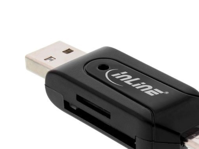 Inline 4043718213986, Microsd (Transflash), Sd, Sdhc, Sdxc, Schwarz, Usb, 1 Stück(E)