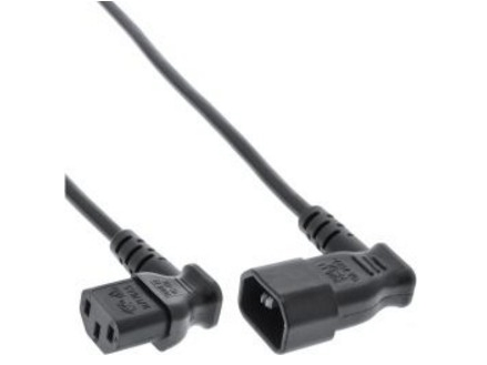 Inline Netzkabel Kaltgeräteverlängerung, C13 Auf C14, 90° Abgewinkelt, 1,8M, 1,8 M, C13-Koppler, C14-Koppler